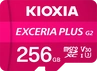 KIOXIA EXCERIA PLUS G2 R100/W90 microSDXC 256GB Kit, UHS-I U3, A1, Class 10