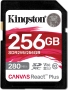 Kingston Canvas React Plus V60 R280/W150 SDXC 256GB, UHS-II U3, Class 10