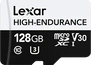 Lexar High-Endurance R100/W45 microSDXC 128GB, UHS-I U3, Class 10