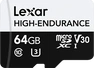 Lexar High-Endurance R100/W35 microSDXC 64GB, UHS-I...