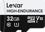 Lexar High-Endurance R100/W30 microSDHC 32GB, UHS-I, Class 10