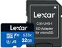 Lexar High-Performance 633x R100 microSDHC 32GB Kit, UHS-I U1, A1, Class 10