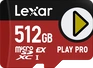 Lexar PLAY PRO R900/W600 microSDXC Express 512GB, Class 10, SD Express EX I