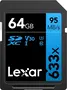 Lexar Professional 633x R95 SDXC 64GB, UHS-I U3, Class 10