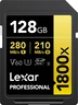 Lexar Professional 1800x Gold Series R280/W210 SDXC...