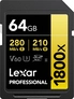 Lexar Professional 1800x Gold Series R280/W210 SDXC...