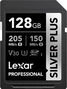Lexar Professional SILVER PLUS R205/W150 SDXC 128GB,...