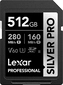 Lexar Professional SILVER PRO R280/W160 SDXC 512GB,...