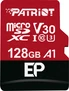 Patriot EP R100/W30 microSDXC 128GB Kit, UHS-I U3, A1,...