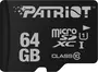 Patriot LX R80 microSDXC 64GB, UHS-I U1, Class 10