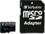 Verbatim Pro U3 R90/W45 microSDXC 128GB Kit, UHS-I U3, Class 10