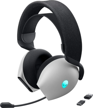 Dell Alienware Tri Mode Wireless Gaming Headset AW725H Lunar Light