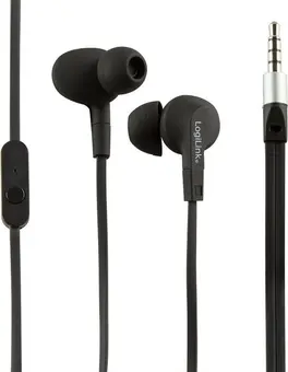 LogiLink stereo headset douszny czarny