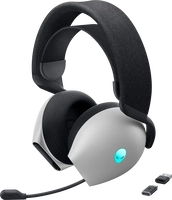 Dell Alienware Tri Mode Wireless Gaming Headset AW725H Lunar Light