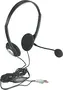 Manhattan stereofoniczny headset czarny